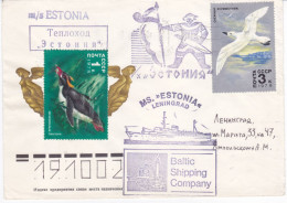 URSS Navire ESTONIA   Compagnie Maritime De La Baltique (1978) - Barcos Polares Y Rompehielos