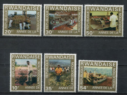 Rwanda 1975. Yvert 676-81 ** MNH. - Ongebruikt