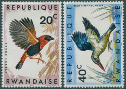 Rwanda 1967 SG208-209 20c Birds (2) MLH - Andere & Zonder Classificatie