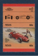 Nevis, YV , Mi, 350, 351, SG, 362, 363, Maserati "Tipo 250 F", 1957, - Anguilla (1968-...)