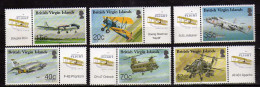 British Virgin Islands - 2003 The 100th Ann. Of The First Powered Flight By The Wright Brothers,plane,helicopter  MNH** - Britse Maagdeneilanden