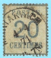 Alsace-Lorraine Burelage Renversé 6ab Cachet à Date Allemand - Used Stamps