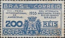 BRAZIL - 8th INTERNATIONAL SAMPLE FAIR, RIO DE JANEIRO 1935 - NEW NO GUM - Neufs