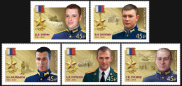 Russia 2023. Heroes Of The Russian Federation. Part II (MNH OG) Set Of 5 Stamps - Nuevos