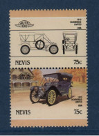 Nevis, YV , Mi, 352, 353, SG, 364, 365, Oldsmobile "Limited", 1910, - Anguilla (1968-...)