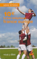 Ticket Téléphone France Europe 10€ (motif, état Etc  Voir Scans)+port - Otros & Sin Clasificación