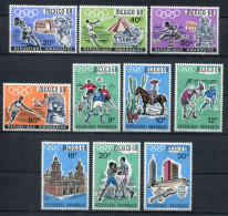 Rwanda 1968. Yvert 243-52 ** MNH. - Nuevos