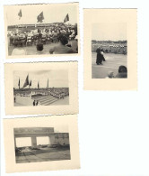 4 Foto's   1948 Inzegening Van 't Sportterrein Kalamu - Leopoldville     8,5 X 6 Cm - Congo Belge