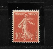 / France: N°135 ** Jolie Variété Avec Un Anneau Lune Sous Le Zéro Du 10c (réf: Maury N°138a 50,00€) - Ungebraucht