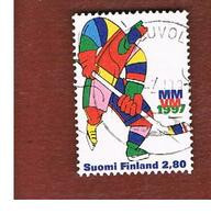 FINLANDIA (FINLAND) -  SG  1456   -    1997  WORLD HOCKEY CHAMPIONSHIP      -         USED ° - Oblitérés