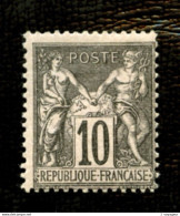 103 - 10c Noir Sur Lilas Sage Type III (N/B) - Neuf N* - Très Beau - 1898-1900 Sage (Tipo III)