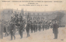 78-VERSAILLES- FUNERAILLES NATIONALES DES VICTIMES DU DIRIGEABLE REPUBLIQUE,LES 4 CHARS FUNEBRES... - Versailles