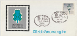 ALLEMAGNE GERMANY RDA DDR 563 Brief Cover Gertenschau Badeb-Baden Lampadaire 10.4.1981 - Briefe U. Dokumente