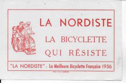 Buvard Annees  50's    NEUF   BICYCLETTE LA NORDISTE  1956 - Trasporti