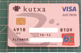 SPAIN CREDIT CARD KUTXA - Cartes De Crédit (expiration Min. 10 Ans)