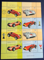 Argentina 2001 Block Cars Of Juan M. Fangio, GJ 3153/6 (Hb 139), Sc 2162, MNH. - Neufs