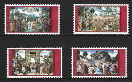 VATICAN. N°1220-3 De 2001. Fresques De La Chapelle Sixtine. - Religie