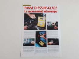 Panne D'essuie Glace - Coupure De Presse Technique - Autres & Non Classés