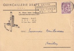Quincaillerie Draps S.P.R.L   Laeken  1951 - Cartas & Documentos