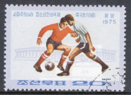 North Korea 1975 Single Stamp To Celebrate Football Tournament Of The Socialist Countries In Fine Used. - Korea (Nord-)