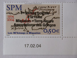 SPM 2004  1ère Liaison Postale à La Rame Miquelon Terre-Neuve Assoc Des Gringos  YT 819   Neuf - Neufs