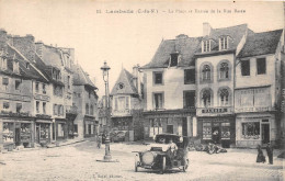 22-LAMBALLE- LA PLACE ET ENTREE DE LA RUE BASSE - Lamballe