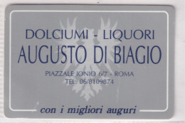 Calendarietto - Dolciumi - Liquori - Roma - Anno 1992 - Petit Format : 1991-00