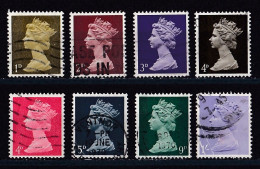 Grande Bretagne - 1952 - 1971 -  Elisabeth II -  Y&T N °  472   473  474   475   476   477   482   484  Oblitéré - Usati