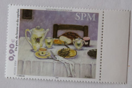 SPM 2004  Peinture Diner Beurre Pain Capelan  Tableau De Langlois YT 821   Neuf - Unused Stamps