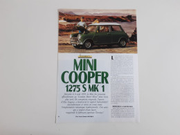 Maquette Mini Cooper 1275 S MK1 - Coupure De Presse - Voitures