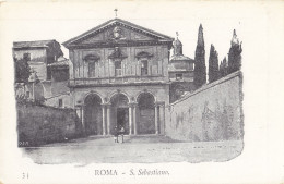 Cartolina Roma - S.sebastiano - Churches