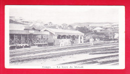 E-Congo-33P229  La Gare De MATADI, Animation, Cpa BE - Congo Belge