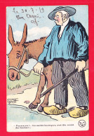 Illust-2139Ph122  GRIFF, Homme Qui Veut Faire Traverser Une Rivière à Une Mule, Cpa - Griff