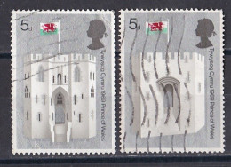 Grande Bretagne - 1952 - 1971 -  Elisabeth II -  Y&T N °  569  Et  571  Oblitéré - Usados