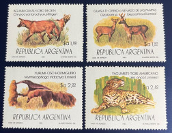 Argentina 1983Protección De La Fauna , GJ 2095/8, Sc 1418/21, Mi 1630/3, MNH. - Nuevos