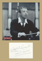 Franck Pourcel (1913-2000) - Chef D'orchestre - Carte Signée + Photo - 1968 - Cantantes Y Musicos