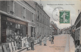 72-SOULIGNE-SOUS-BALLON- RUE PRINCIPALE  ( CARTE COULEUR ) - Sonstige & Ohne Zuordnung