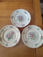 Keller & Guérin Demi Porcelaine Trois Assiettes Décor A La Strasbourg  1892/1922 - Lunéville (FRA)