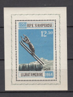 Olympia 1964:  Albanien  Bl **, Perf. - Winter 1964: Innsbruck