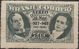 BRAZIL - 5th ANNIVERSARY OF THE NEW BRAZILIAN CONSTITUTION (BLACK SURCHARGED, WM Mi.15) 1942 - MH - Neufs