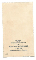 3 Juin 1945 Pierre TAPIE-CARRAZE Souvenir De La Communion Solennelle Chapelle Du Lycée BAYONNE 70 - Comunioni