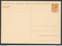 1966-71 Repubblica - C 169 - Cartolina Postale , L 30 + L 30 Bruno Giallo Con Ri - Interi Postali