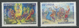 Géorgie - Georgien - Georgia 1998 Y&T N°221 à 222 - Michel N°296 à 297 *** - EUROPA - Géorgie