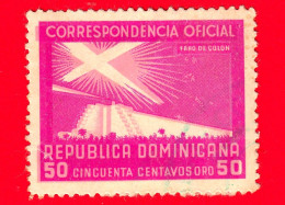 REP. DOMINICANA - Usato - 1956 - Mausoleo Di Colombo (reinciso) - Colon - 50 - Dominicaine (République)