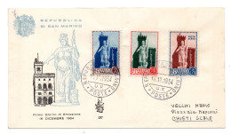 RSM Statua Della Libertà Serie Su FDC Venetia Viaggiata - FDC