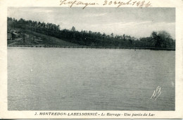 CPA - MONTREDON-LABESSONIE - LE BARRAGE - UNE PARTIE DU LAC - Montredon Labessonie