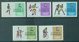 Ethiopia 1968 Olympic Games Mi 594-598 Mint MNH - Ethiopie