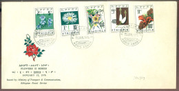 Ethiopia 1976 FDC Flowers II Series Mi 844-848 - Ethiopie