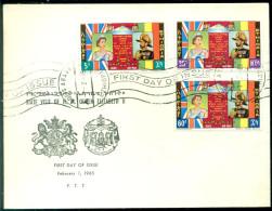 Ethiopia 1965 FDC State Visit Of H.M. Queen Elisabeth II Mi 492-494 - Ethiopie