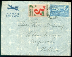 Ethiopia 1957 Airmail Cover To Holland Mi 239 And 356 - Ethiopie